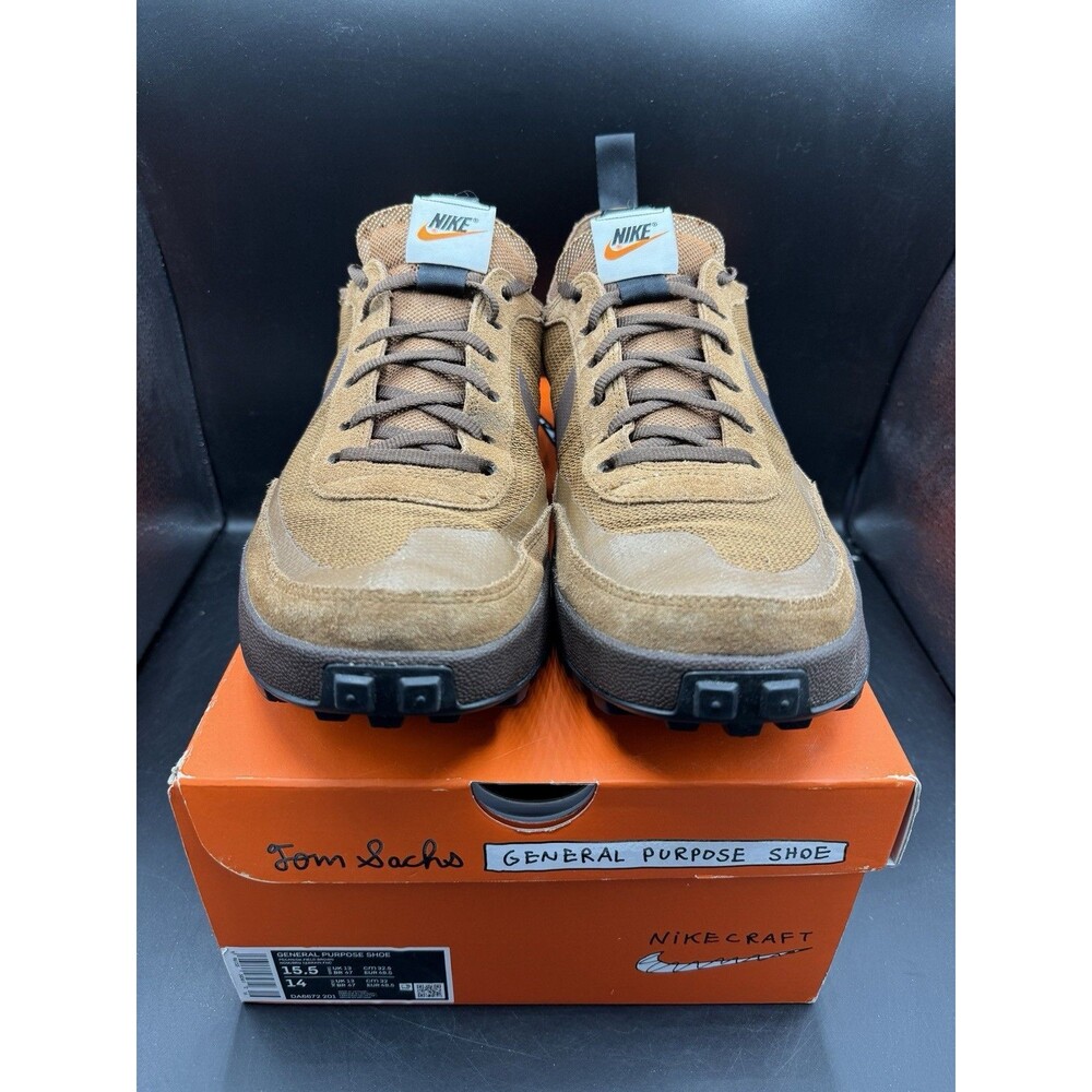 Nike x Tom Sachs NikeCraft General Purpose Shoe 'Brown' Men’s 14 / Women’s 15.5 - Picture 3 of 16